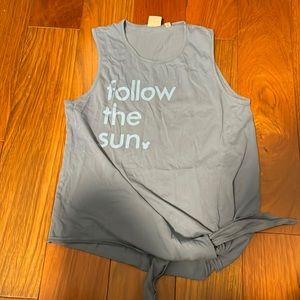Womens small Mickey tank with side tie
